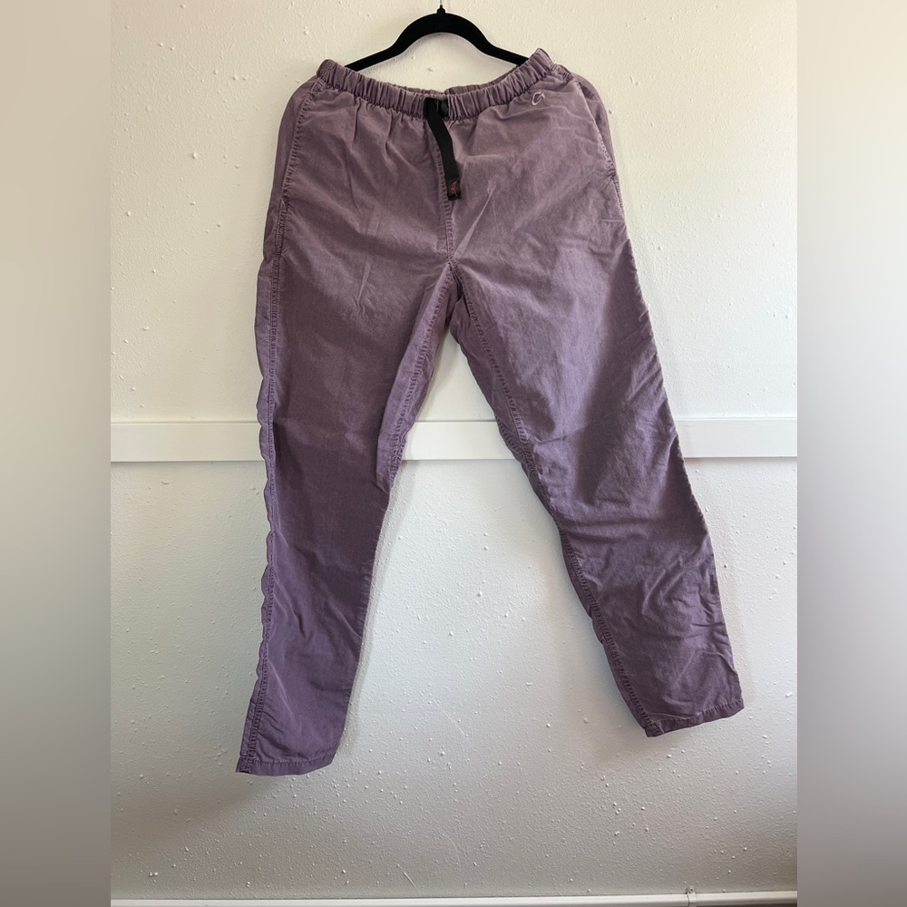 Vintage Purple Gramicci Climbing Pants with Relaxed Fit and Lightweight Fabric